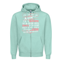Seafoam Aunt I m A Big Cup Of Wonderful Funny Aunt Gift Tee Zipper Hoodie - trangStudio