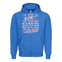 True Royal Aunt I m A Big Cup Of Wonderful Funny Aunt Gift Tee Zipper Hoodie - trangStudio