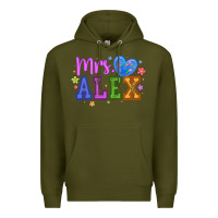 Army Green mrs Premium Hoodie - CowhideDigitalArt