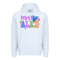 White mrs Premium Hoodie - CowhideDigitalArt