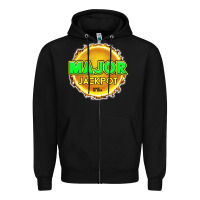 Black MAJOR JACKPOT Design - Pokie Designs Zipper Hoodie - ArtChic