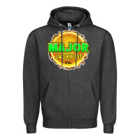 Charcoal Heather MAJOR JACKPOT Design - Pokie Designs Zipper Hoodie - ArtChic