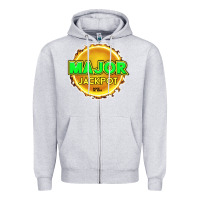 Heather Grey MAJOR JACKPOT Design - Pokie Designs Zipper Hoodie - ArtChic
