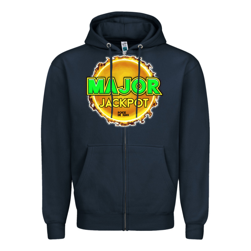 Major Jackpot Design - Pokie Designs Zipper Hoodie by ArtChic | Teevron