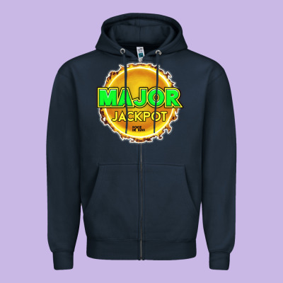 Major Jackpot Design - Pokie Designs Zipper Hoodie Designed By Artchic