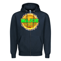 Navy MAJOR JACKPOT Design - Pokie Designs Zipper Hoodie - ArtChic
