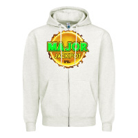 Oatmeal Heather MAJOR JACKPOT Design - Pokie Designs Zipper Hoodie - ArtChic