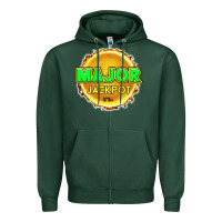 Sports Green MAJOR JACKPOT Design - Pokie Designs Zipper Hoodie - ArtChic