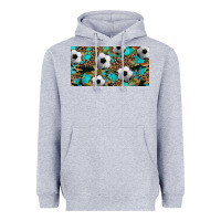 Heather Grey western leopard camouflage turquoise soccer licence plate template Heavyweight Hoodie - Artiststas