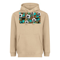 Mushroom western leopard camouflage turquoise soccer licence plate template Heavyweight Hoodie - Artiststas
