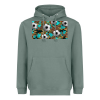 Sage western leopard camouflage turquoise soccer licence plate template Heavyweight Hoodie - Artiststas