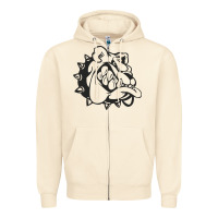 Sandshell english bulldog Zipper Hoodie - ArtChic