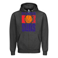 Charcoal Heather vintage suns 1968 Zipper Hoodie - ArtChic