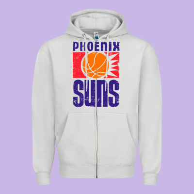 Vintage Suns 1968 Zipper Hoodie Designed By Artchic