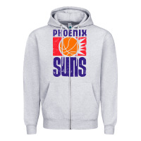 Heather Grey vintage suns 1968 Zipper Hoodie - ArtChic