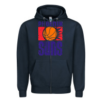 Navy vintage suns 1968 Zipper Hoodie - ArtChic