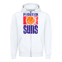 White vintage suns 1968 Zipper Hoodie - ArtChic