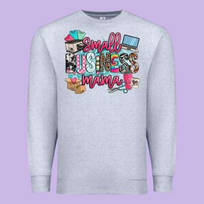 Small Business Mama Premium Sweatshirt Designed By Barkaloodesign