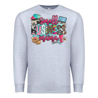 Heather Grey small business mama Premium Sweatshirt - BarkalooDesign