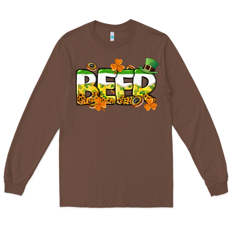 St. Patrick's Day Beer Long Sleeve Tee by CowGirlArtShop | Teevron