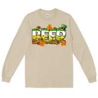 Mushroom St. Patrick's Day beer Long Sleeve Tee - CowGirlArtShop