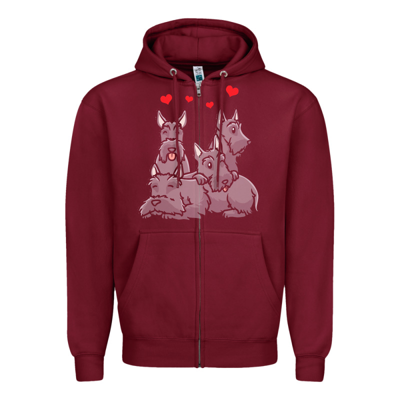 Scottish Terrier Lover Scottish Terrier Dog Aberdeen Terrier Zipper Hoodie by trangStudio | Teevron