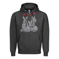 Charcoal Heather Scottish Terrier Lover Scottish Terrier Dog Aberdeen Terrier Zipper Hoodie - trangStudio