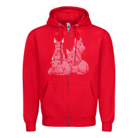 Red Scottish Terrier Lover Scottish Terrier Dog Aberdeen Terrier Zipper Hoodie - trangStudio