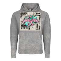 Cloud Rock cancer ribbon with angel wings Vintage Hoodie - CowGirlArtShop