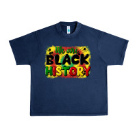 Navy we are black history Urban Heavy Tee - CowGirlArtShop