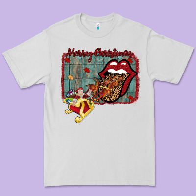 Merry Christmas Lips Santa Premium Tee Designed By Bettercallsaul