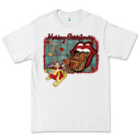 White Merry Christmas Lips Santa Premium Tee - Bettercallsaul