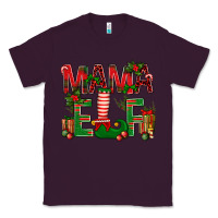 Plum Christmas Mama Elf Classic Tee - NancyCooperArtShop