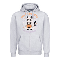 Heather Grey halloween cat costume Zipper Hoodie - StudioElite