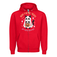 Red halloween cat costume Zipper Hoodie - StudioElite