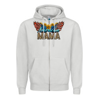 Dove Grey Western American Mama With Sunflowers Zipper Hoodie - LillyAllenDesigns