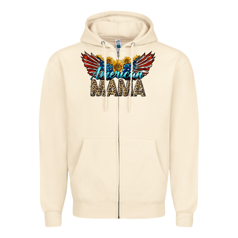 Western American Mama With Sunflowers Zipper Hoodie by LillyAllenDesigns | Teevron