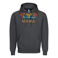 Smoke Western American Mama With Sunflowers Zipper Hoodie - LillyAllenDesigns