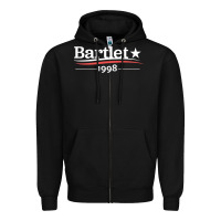 Black West Wing President Bartlet Zipper Hoodie - StudioElite