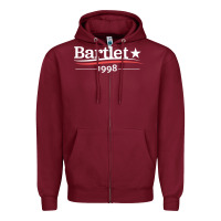 Burgundy West Wing President Bartlet Zipper Hoodie - StudioElite