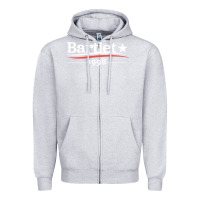 Heather Grey West Wing President Bartlet Zipper Hoodie - StudioElite