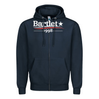 Navy West Wing President Bartlet Zipper Hoodie - StudioElite