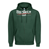 Sports Green West Wing President Bartlet Zipper Hoodie - StudioElite
