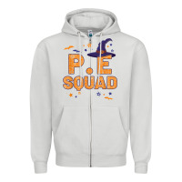 Dove Grey pe squad witch halloween pe teacher matching Zipper Hoodie - trangStudio