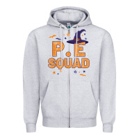 Heather Grey pe squad witch halloween pe teacher matching Zipper Hoodie - trangStudio