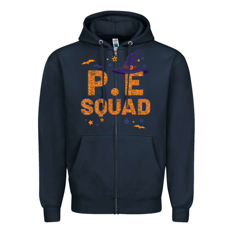 Pe Squad Witch Halloween Pe Teacher Matching Zipper Hoodie by trangStudio | Teevron