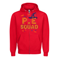 Red pe squad witch halloween pe teacher matching Zipper Hoodie - trangStudio