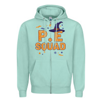 Seafoam pe squad witch halloween pe teacher matching Zipper Hoodie - trangStudio
