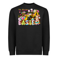 Black Im Digging Easter Heavyweight Sweatshirt - CowhideDigitalArt