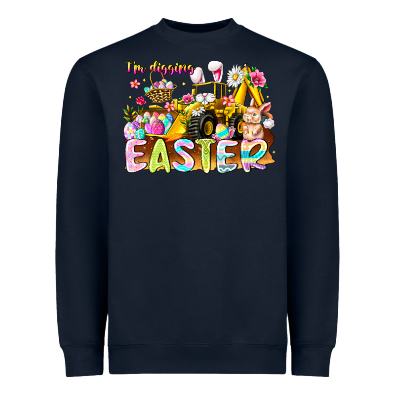 Im Digging Easter Heavyweight Sweatshirt by CowhideDigitalArt | Teevron